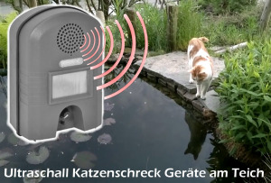 Ultraschall Katzenschreck am Teich