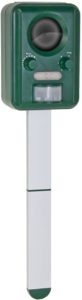 VOSS.sonic 2000 Ultraschall Abwehr mit Solarbetrieb und Blitz gegen Katzen